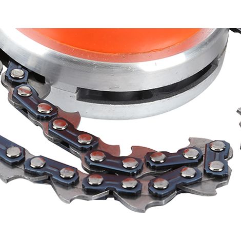 Chaîne de tondeuse à gazon universelle, tête de coupe-bordures de rechange pour outils et pièces détachées de débroussailleuse de jardin (orange) (1/5)