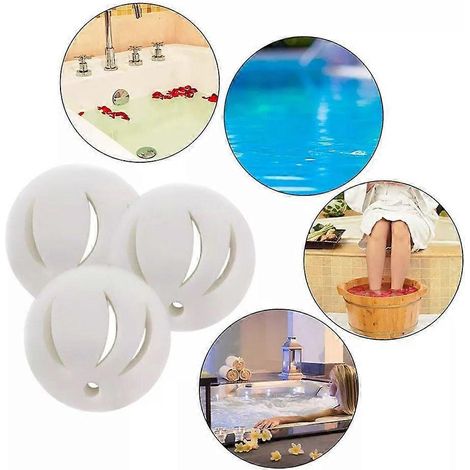 Dispositif de nettoyage rond pour bassin et jacuzzi, filtre souple pour piscine et spa, éponge absorbante pour excès d'huile, pratique et multifonctionnel (1/5)