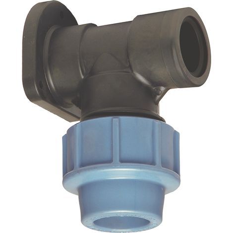 Coude applique polypropylène ACS pour Tube PE ou PEHD Ø20 - Sortie Femelle 1/2" (15/21) - Somatherm (1/2)