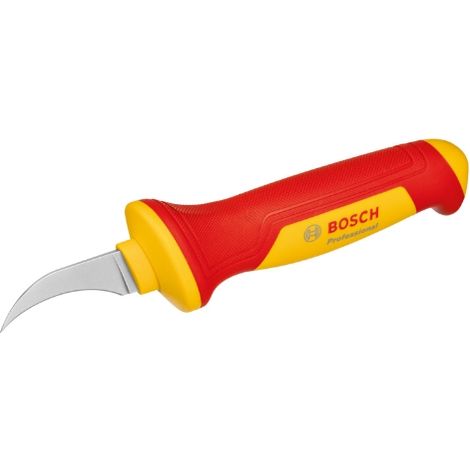 BOSCH 1600A02NF5 Cuchillo curvo asilado para cables VDE Professional (1/3)
