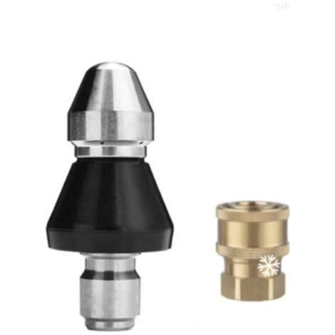 Cleaning Machine Sewer Nozzle 1/4 Inch Nozzle Garden Hose Dredge Cleaning Accessories (1/3)