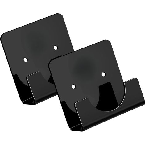 Lot de 2 supports de tringle à rideau de douche pratiques, sans perçage, en acrylique robuste. Installation facile. Crochet de salle de bain. (1/5)