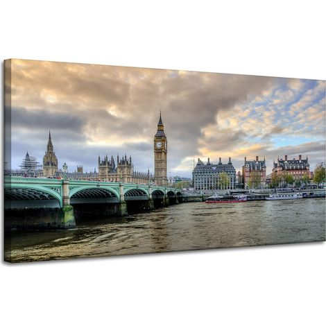 Leinwanddruck Architektur London Big Ben 120 x 60
