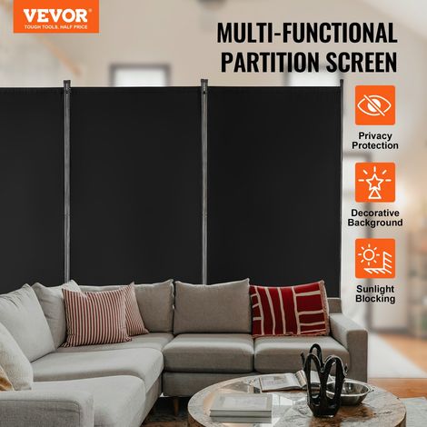 Paravent Multifonctionnel à 3 Panneaux, Cloison de Séparation Autoportant 260x184 cm, Séparateur de Pièces Intérieur, Brise-vue pou… (1/5)