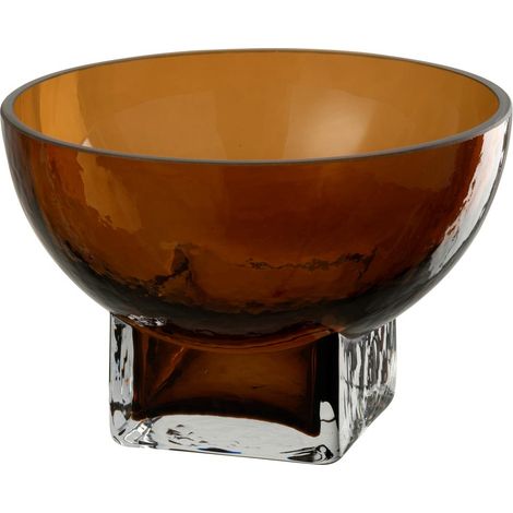 Vase Déco en Verre "Carol" 13cm Marron (1/3)