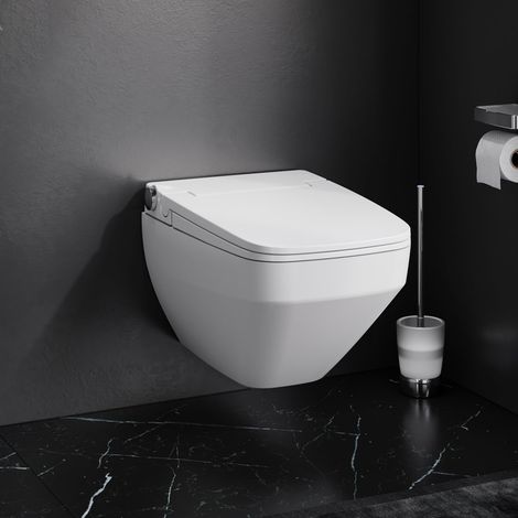 AM.PM Wand-WC mit TouchReel E-Sitz, Sitzheizung und Beleuchtung Inspire V2.0 FlashClean Tiefspül-WC Spülrandlos (1/5)