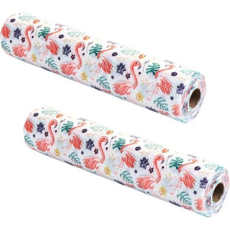 2PCS Garniture de tiroir, Papier de placard Cuisine, Tapis de tiroir, Tapis de tiroir Imperméable Antidérapant Résistant à la chaleur Set de table Peut être découpé, Papier de placard Non adhésif, 45x (1/5)