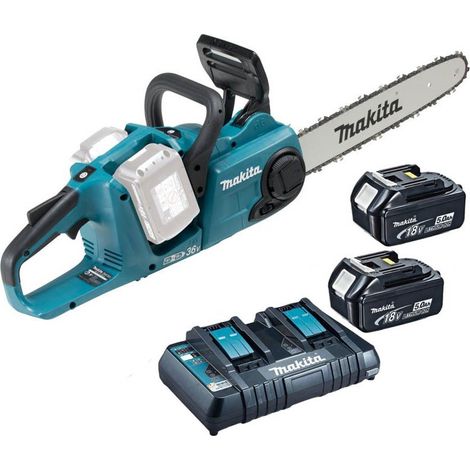 Makita DUC353 Twin 18v / 36v LXT Cordless 35cm Chainsaw DUC353 2 x 5.0ah (1/4)