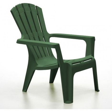 SEDIA MARYLAND PINE GREEN 80X73XH88CM IN RESINA.