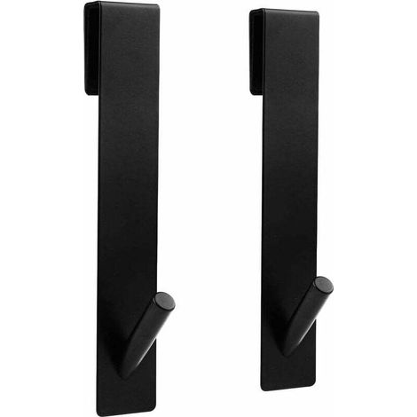 Set di ganci per doccia FOREHILL da 2 pezzi, gancio per asciugamani senza foratura, gancio per box doccia a parete in acciaio inox, ganci per porta del bagno per porte doccia in vetro senza telaio, ne (1/5)