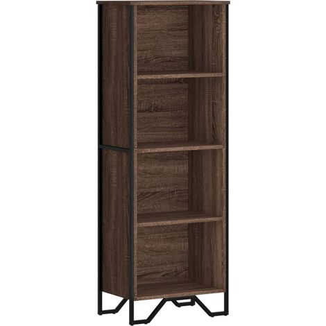 Maison Exclusive - Bücherregal Braun Eichen-Optik 50x31x137,5 cm