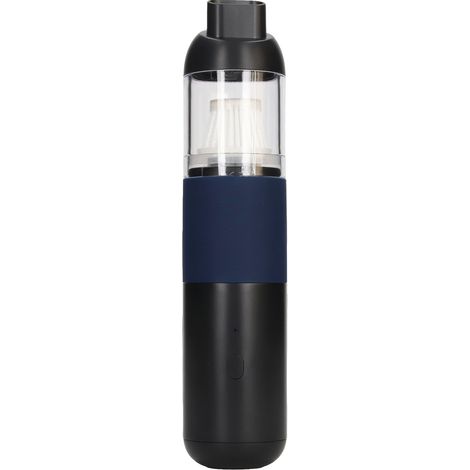 Aspirateur portatif sans fil rechargeable, mini, aspiration puissante de 20 000 Pa, pour voiture et usage industriel, noir et bleu.