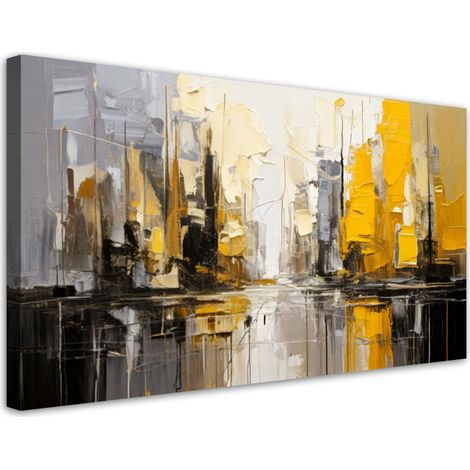 Wandbild für das Schlafzimmer Architektur Stadt Abstraktion 100x50 cm (1/5)