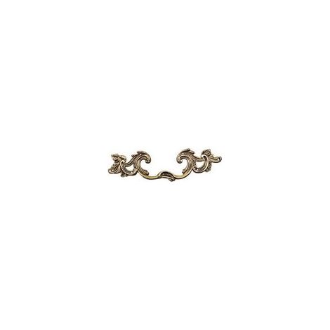 Poignée bronze louis xv - Décor : Patiné - Hauteur : 50 mm - Largeur : 168 mm - DUBOIS