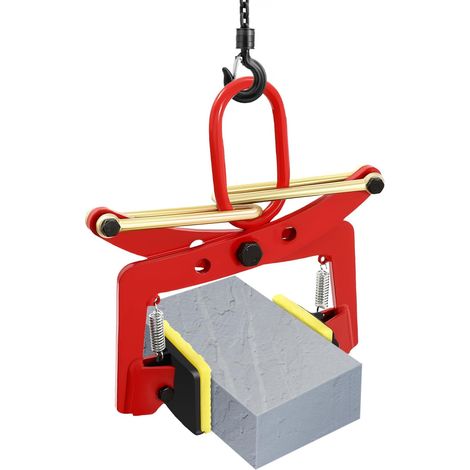 HAUTOUR Lève-pierre 330 kg, pinces de levage verticales réglables pour le levage et le transport, pinces à bordure, pinces de levage, pinces de déplacement, supports de pierres, ouverture réglable 10- (1/5)