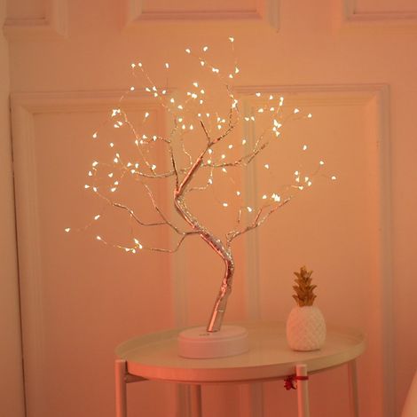 Ortviai Arbre Lumineux LED de Noël pour Décoration Intérieure – 108 Ampoules Chaudes, Interrupteur Tactile, Idéal Fête & Mariage