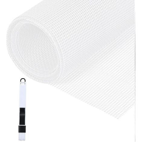 Mosquitera para ventana, 150 x 300 cm, made of glass fiber, with clean brush, for windows, balcony doors and living rooms, white color. (1/4)