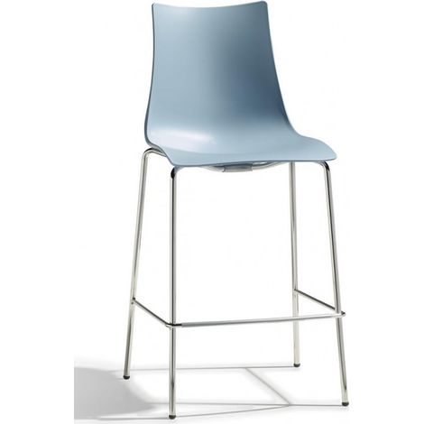 SET 2 SGABELLI ZEBRA H. 65 - SCAB Colore: Azzurro (1/3)