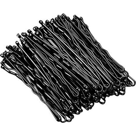 Pinces À Cheveux - Métal Noir - Pour Coiffure Salon Ou Maison - 100 Pièces (1/5)