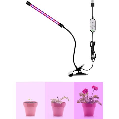 LED-Klemmleuchte für Pflanzenwachstum, Vollspektrum, Haushalts-Grün