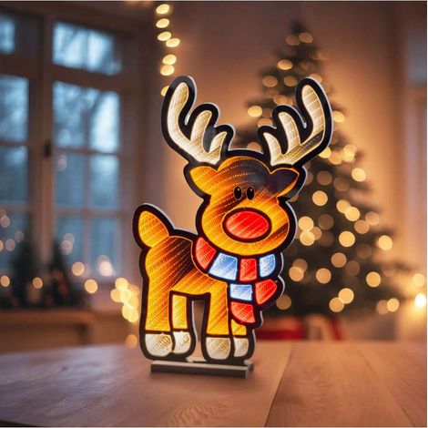 Renna Led Infinity - Figura Decorazione Natalizia 60 cm (1/2)