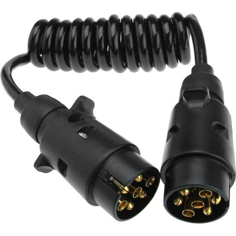 Cavo di prolunga adattatore per presa di traino per rimorchio a 7 pin, 2 m, maschio-maschio, per roulotte