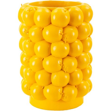 Vase décoratif en résine, diam. 21x28 cm – Lemons (1/5)