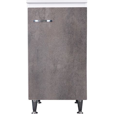 Base 45x50 anta corten grigio maniglia sinistra (1/4)