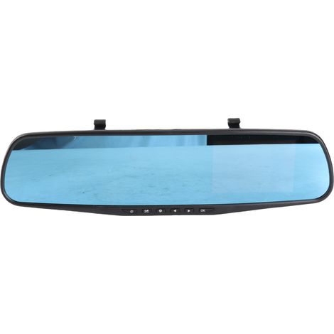 Rétroviseur avec caméra de recul, écran 3,5 pouces, résolution 1080p, caméra embarquée avant, système anti-vibration, rétroviseur intelligent pour la conduite et le stationnement. (1/5)
