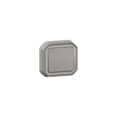 Interrupteur ou va-et-vient étanche PLEXO 10 AX 250 V livré complet pour fixation en encastre gris (boîte de 10) - LEGRAND - 069811L (1/4)
