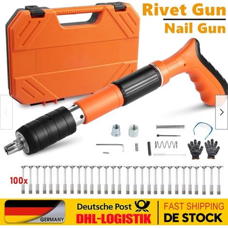 Cloueuse manuelle haute pression avec 100 clous pour mur en ciment (bricolage) (1/5)