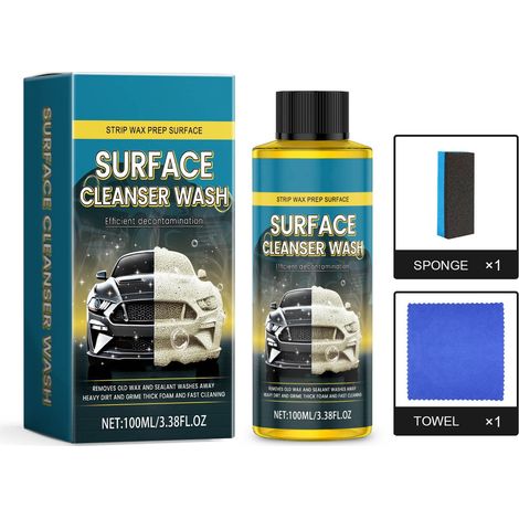 Shampoo Extérieur Voiture - Nettoyant Automobile Concentré à Mousse Abondante - Pour Carrosserie Peinte, Jantes Acier, Vitres et Caoutchouc - 100 ml (1/5)