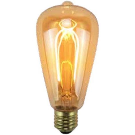 Ampoule Edison Ambrée E27 Blanc Chaud (1/2)