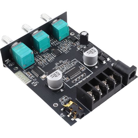 Carte amplificateur stéréo 2.0 Bluetooth module audio numérique HIFI réglage aigu grave 50W+50W (1/5)