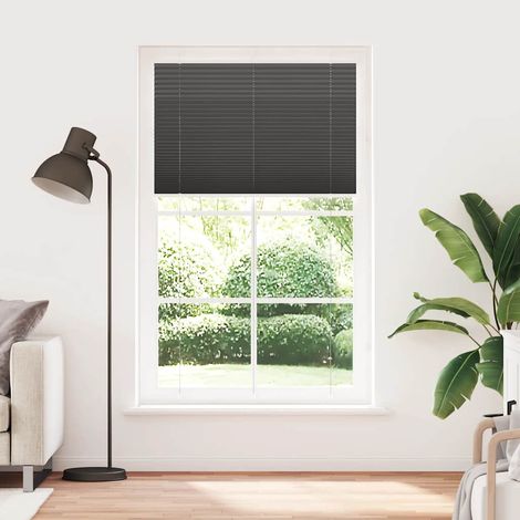 Maison Exclusive - Store plissé noir 115x200 cm largeur du tissu 114,4cm polyester