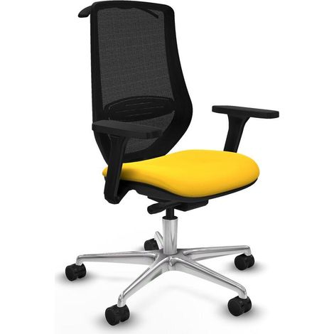 Piqueras-y-crespo Mardos Chaise de bureau jaune confortable