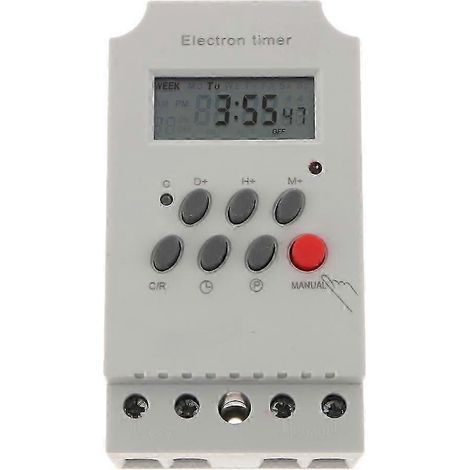 12V LCD Programmierbarer digitaler Relais-Zeitschalter für die Schalttafelmontage (1/5)