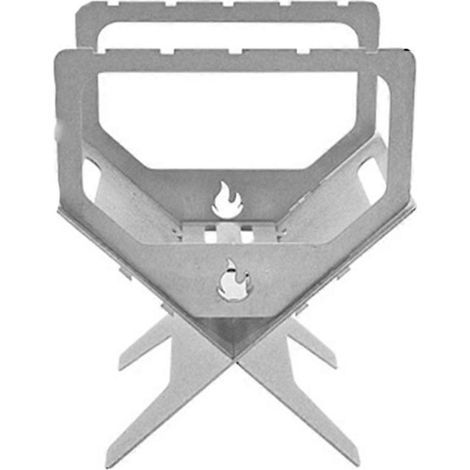 Brûleur d'encens multifonctionnel pliable et portable en alliage de titane, idéal pour le camping et l'aromathérapie. (1/5)
