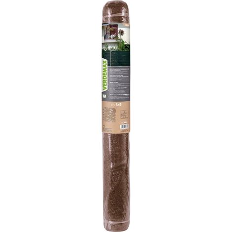 Verdemax Rete ombreggiante 1x5 m marrone per giardini e terrazzi