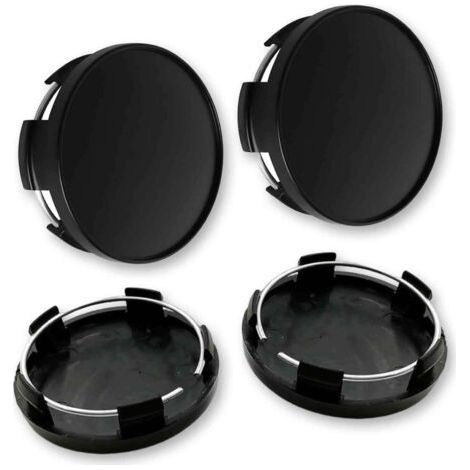 4Pcs Cache Moyeu 60mm Universels - Enjoliveurs Centre de Roue de Voiture en Noir Compatible avec Citroen - Cache Jante pour Accessoires Voitures