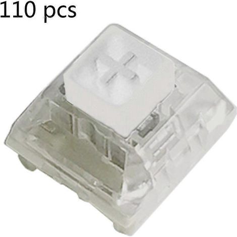Interrupteurs Kailh Box noirs, rouges, marrons et blancs RGB SMD 3 broches anti-poussière pour clavier - 100 - Blanc (1/4)