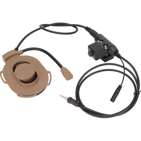 Casque audio militaire unilatéral pour moto avec microphone U94 et microphone intégré pour Yaesu Vertex VX-6R et VX-7R (1/5)
