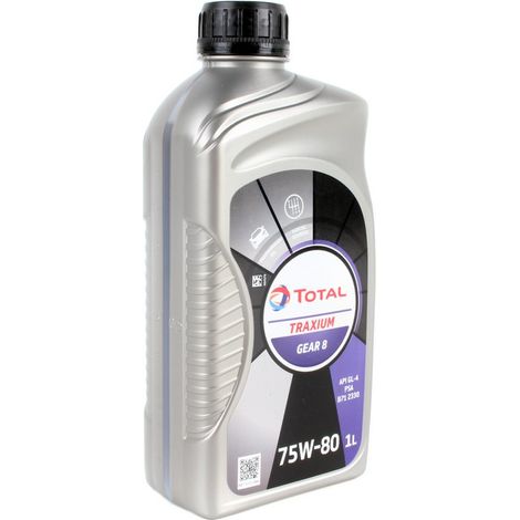 Aceite de transmisión TOTAL TRAXIUM GEAR8 75W80 para Citroën, Fiat, Opel y Peugeot.