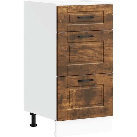 Maison Exclusive - Base da Cucina Porto Rovere Fumo in Legno Multistrato
