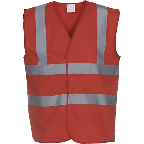 Gilet haute visibilité YOKO Rouge S.