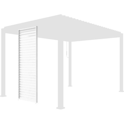 sweeek - Lamellenwand 100 cm für bioklimatische Pergola Triomphe, Aluminium