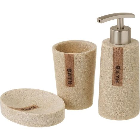 3-teiliges Badezimmer-Accessoire-Set