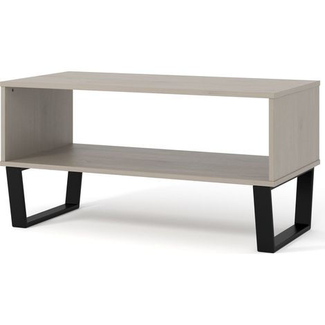 Open Coffee Table Grey Wax Finish (1/2)