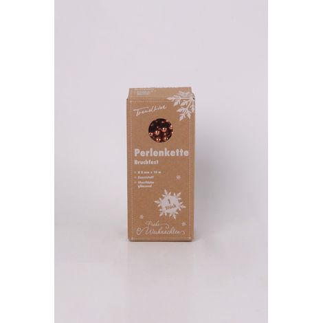 TrendLine Perlenkette bruchfest langlebig 10 m espresso Christbaum- & Feiertagsschmuck (1/2)