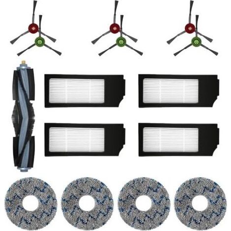 Filtre Brosse Chiffon de Rechange Ensemble d'accessoires pour Robot Aspirateur Ecovacs DEEBOT T20 Omni T10 Omni DEEBOT X1 Omni X1 Turbo X1 Plus (15 Pièces) (1/5)